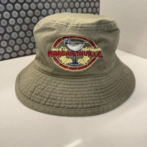 Margaritaville Tequila Bucket Hat Beige Graphic Vintage Outdoor Sun Hat Casual